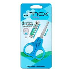 Kit Tesoura + Cortador Unhex Baby Azul