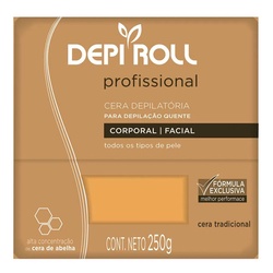 Cera Depi Roll Quente Trad 250g Bloco