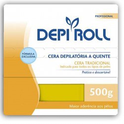 Cera Depi Roll Quente Trad 500g Bloco