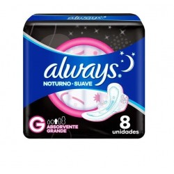 Abs Always Noturno Suave C/8 G