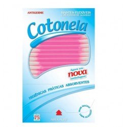 Cotonete Cotonela Cx 75u Rosa