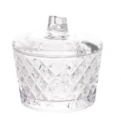 Acucareiro Cristal 10x10cm Diamante